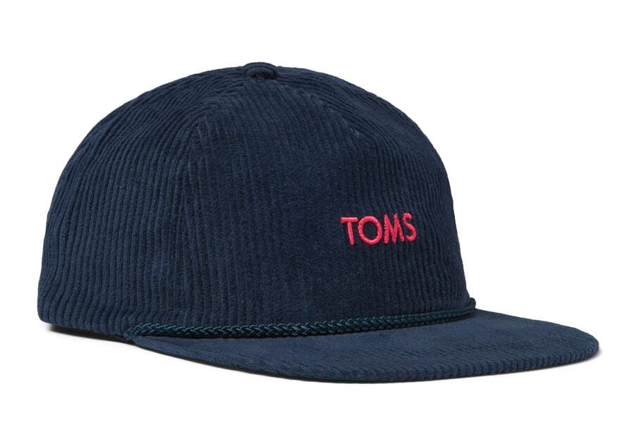 Acessorios Toms Corduroy Hat Azul Marinho | PT325-100