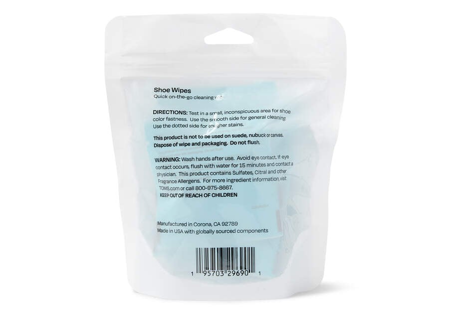 Acessorios Toms Shoe Cleaning Wipes 8 Pack Branco | PT097-553
