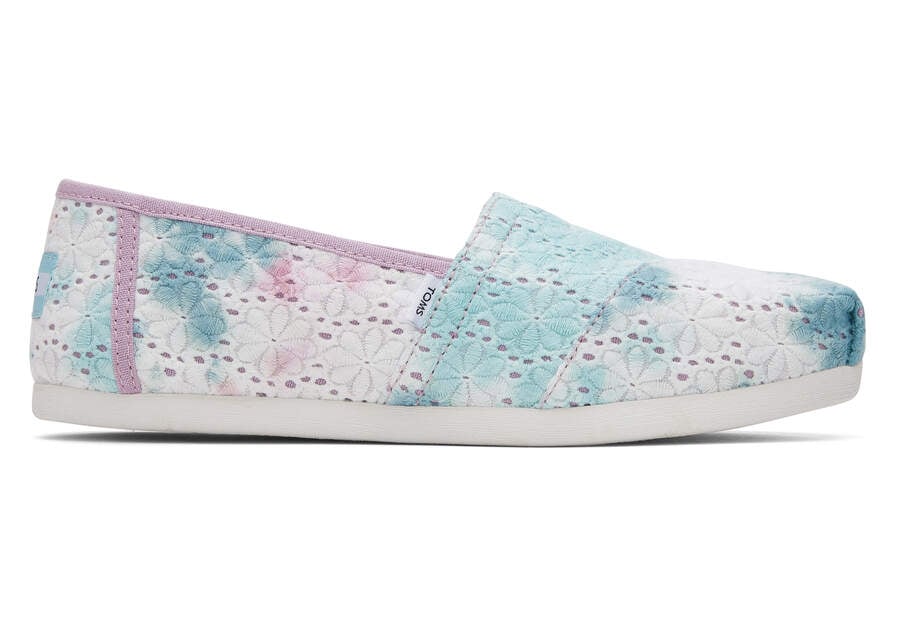 Alpargatas Toms Alpargata Floral Eyelets Roxo | PT231-760