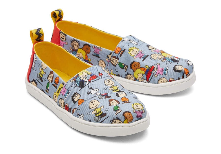 Alpargatas Toms X Peanuts® Youth Alpargata Azuis | PT415-715