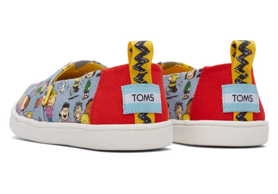 Alpargatas Toms X Peanuts® Youth Alpargata Azuis | PT415-715