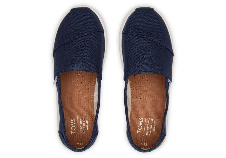 Alpargatas Toms Youth Alpargata Lona Azul Marinho | PT294-028