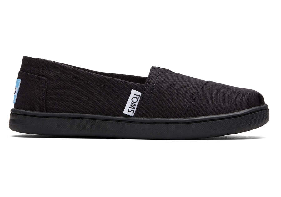 Alpargatas Toms Youth Alpargata Lona Pretas | PT486-961