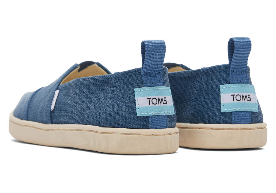 Alpargatas Toms Youth Alpargata Refibra Tencel Textured Woven Azuis | PT524-359