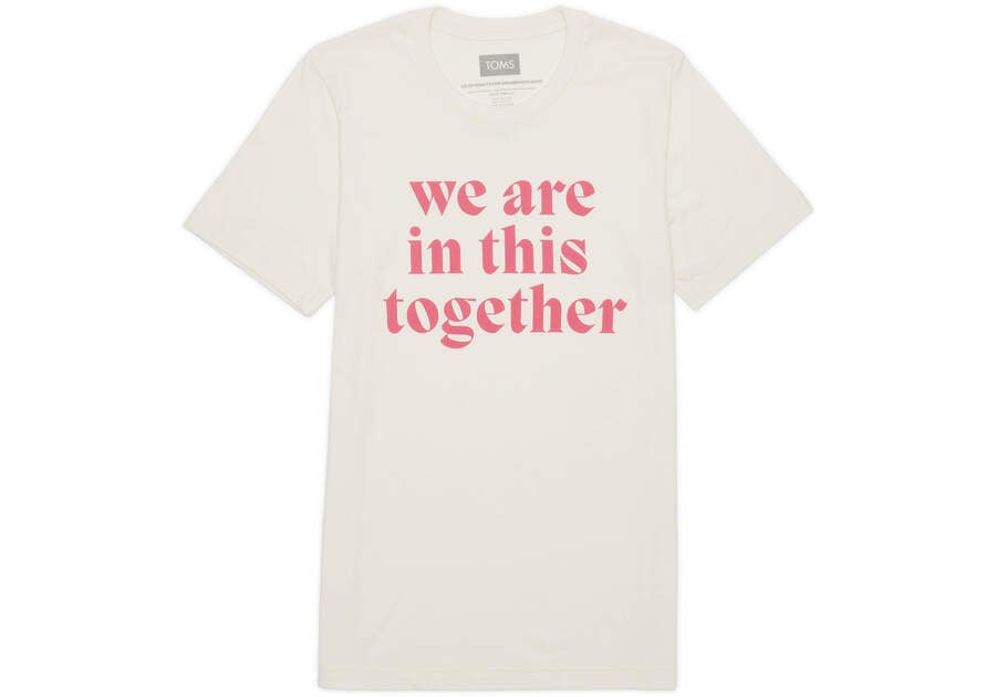 Camiseta Toms We Are In This Together Tee Bege | PT210-091