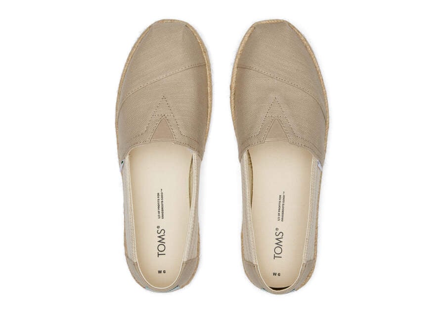 Espadrilles Toms Alpargata Recycled Algodão Rope Espadrille Marrom | PT639-355