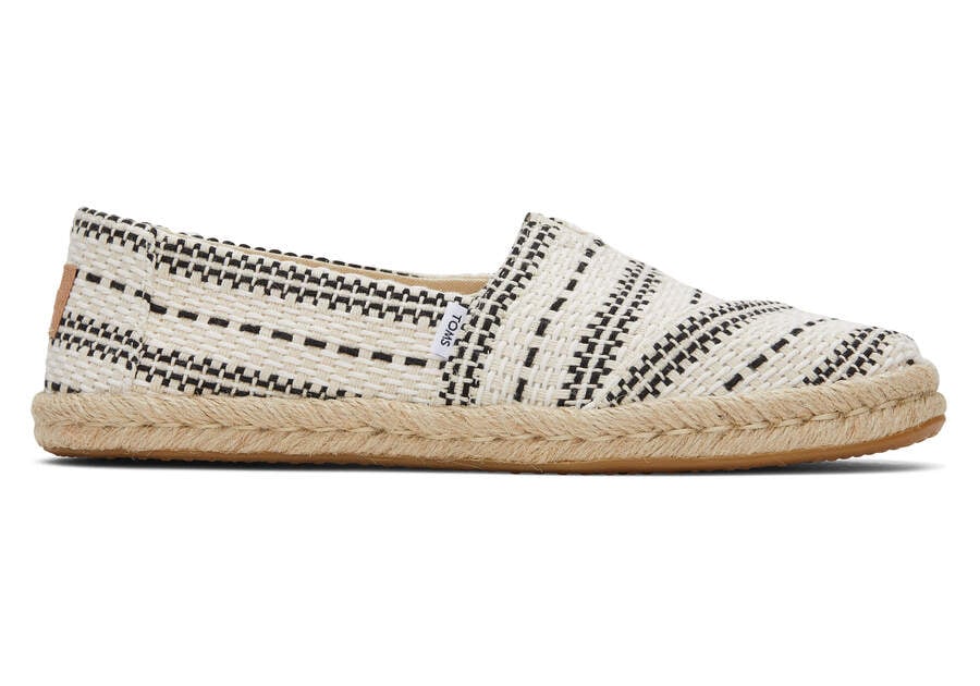 Espadrilles Toms Alpargata Robusto Global Woven Rope Espadrille Creme | PT811-495