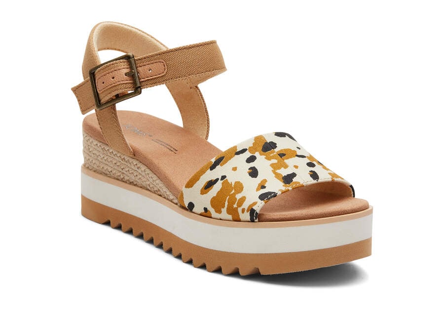 Sandalias Toms Diana Wedge Sandal Marrom | PT276-608