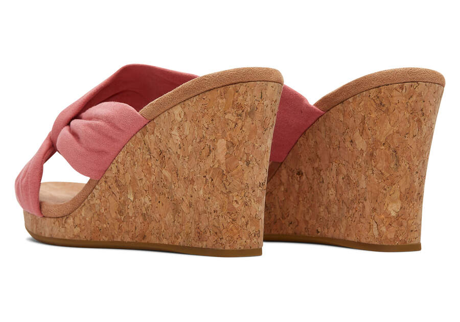 Sandalias Toms Serena Wedge Sandal Rosa | PT111-773