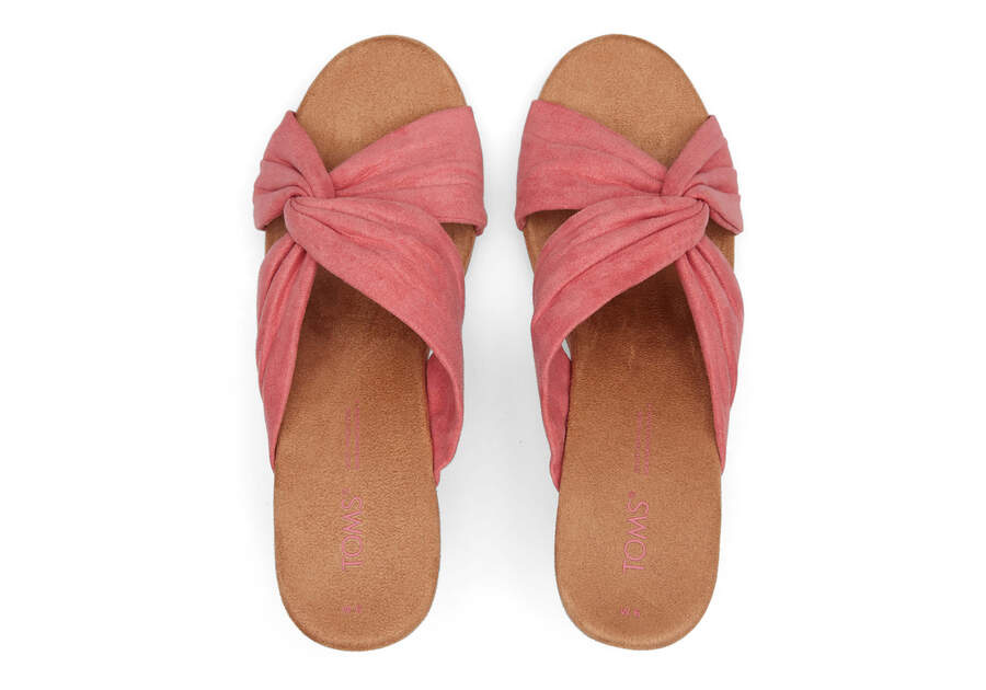 Sandalias Toms Serena Wedge Sandal Rosa | PT111-773