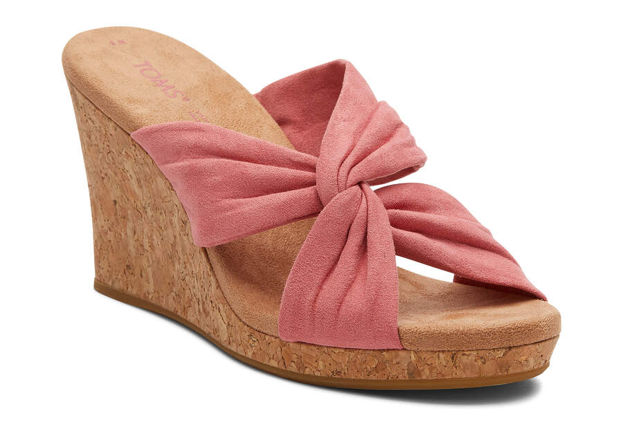 Sandalias Toms Serena Wedge Sandal Rosa | PT111-773