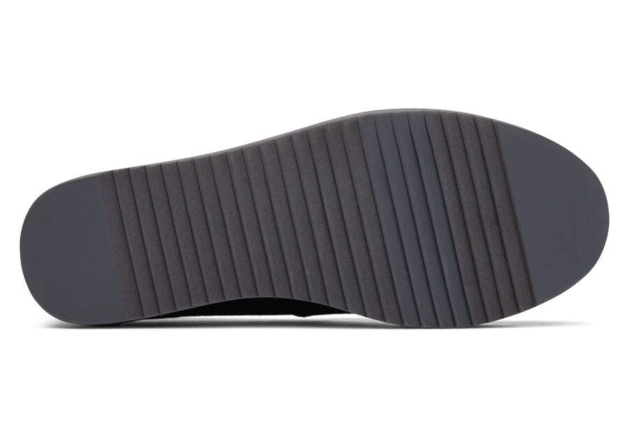 Sapatos Plataforma Toms Alpargata Midform Espadrille Pretas | PT202-742