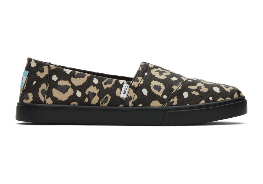 Tenis Toms Alpargata Cupsole Slip On Leopardo Pretas | PT667-868