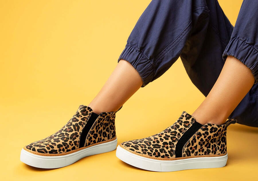 Tenis Toms Bryce Slip On Marrom Leopardo | PT018-560