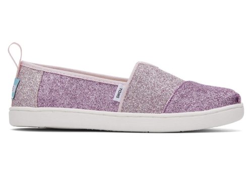 Alpargatas Toms Youth Alpargata Colorblock Iridescent Glimmer Luz Roxo | PT382-267