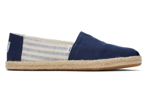 Espadrilles Toms Alpargata Recycled Algodão Rope Espadrille Azul Marinho | PT118-130